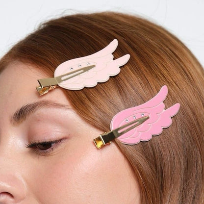 Angel hair clips x2
