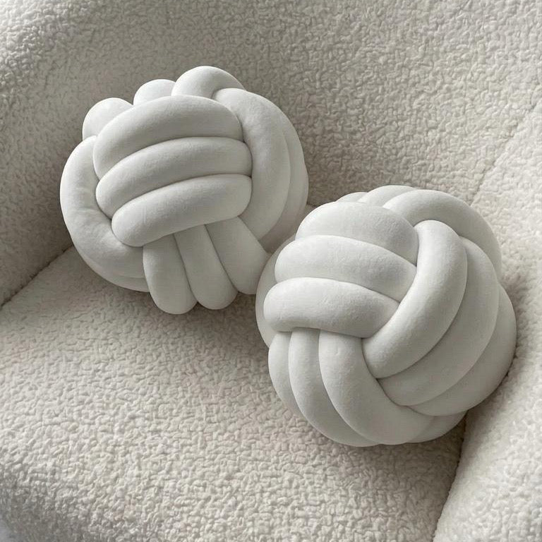 Cojín Nudo Blanco