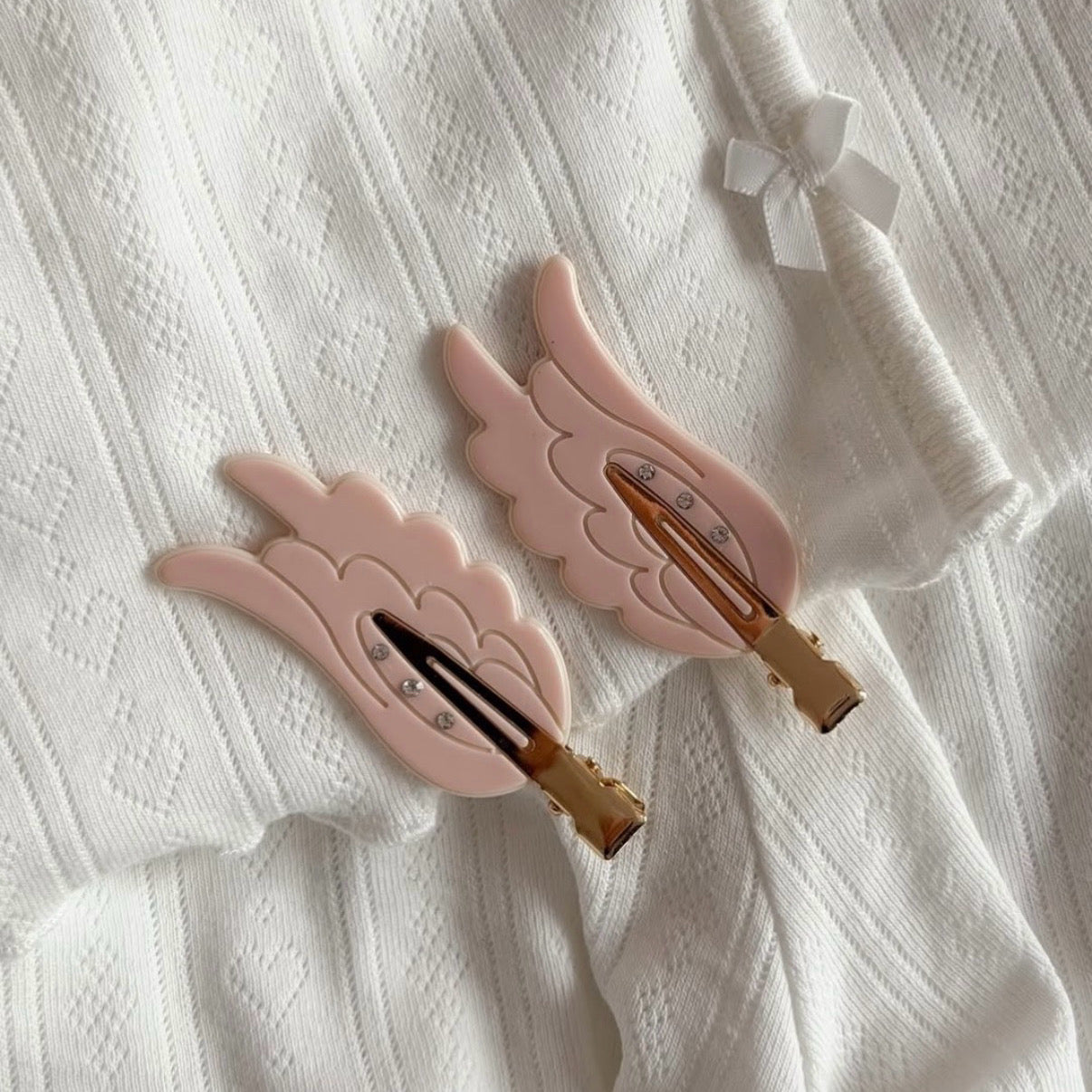 Angel hair clips x2