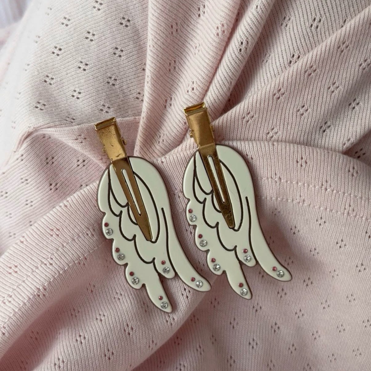 Angel hair clips x2